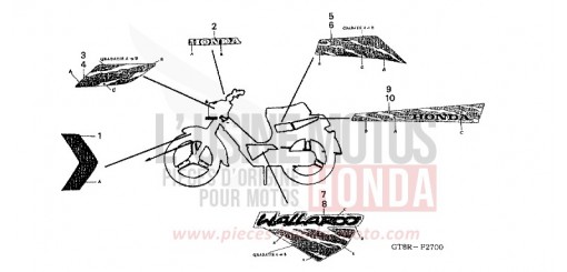 RAYURE/MARQUE (1) PK50R de 1994